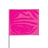 Presco High Visibility Marking Flags, PVC Staff 30", 50 per Bundle